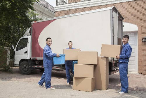 Moving truck ready for a home move in New Barnet