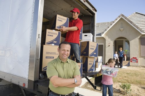 Moving van service helping with a home move in New Barnet