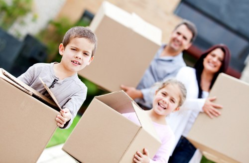 Commercial movers handling office furniture in New Barnet