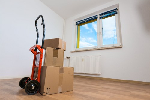Moving day loading and transport for a New Barnet property
