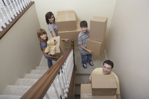 Keyboard navigation on a service website for New Barnet removals